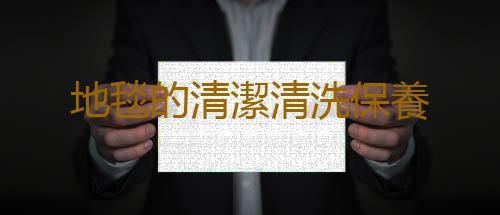 地毯的清潔清洗保養