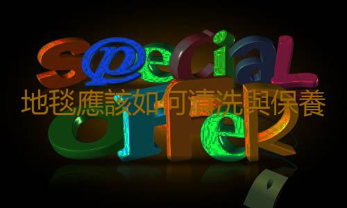 地毯應該如何清洗與保養